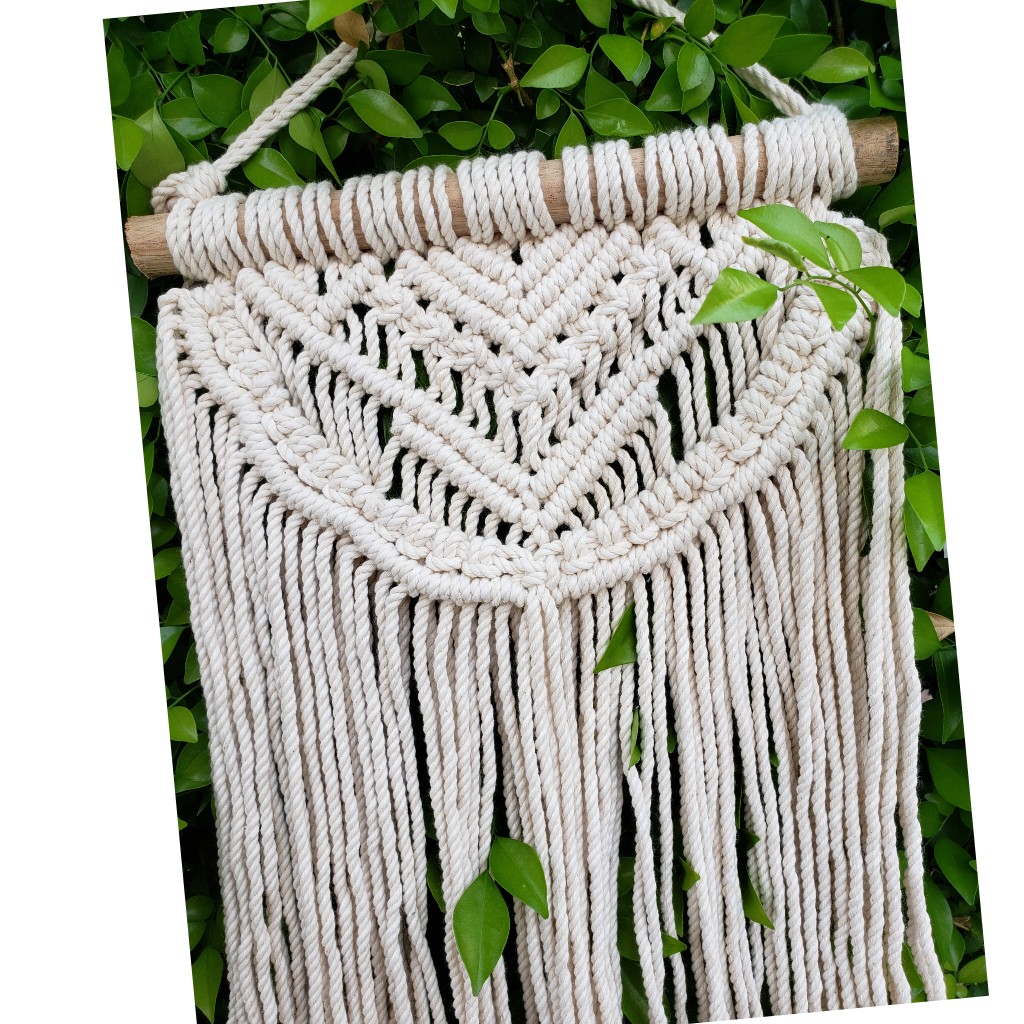 Bộ 02 Tấm rèm Macrame đẹp treo tường trang trí phòng khách và phòng ngủ