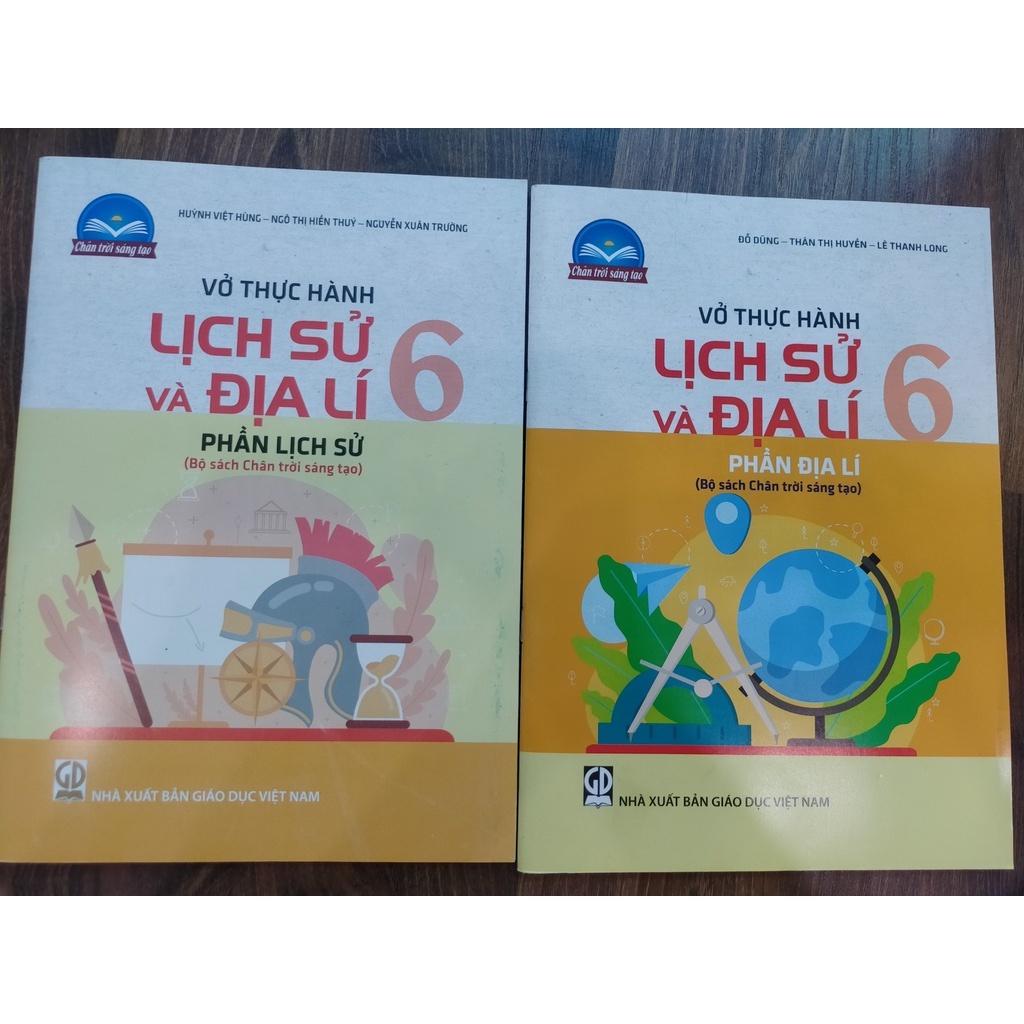 Sách - Combo 2 Vở thực hành Lịch sử và Địa lí 6 (Chân trời sáng tạo)