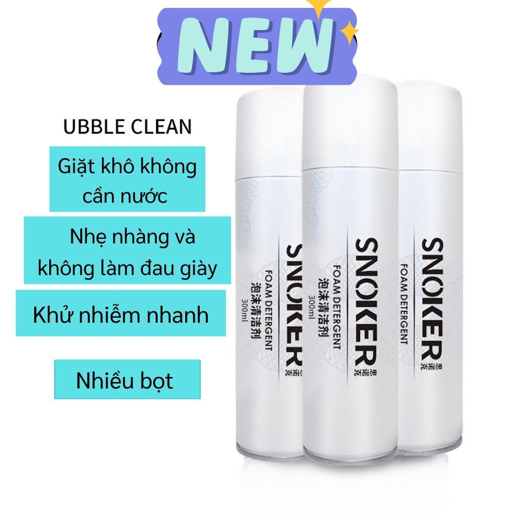 Chai Xịt Vệ Sinh Làm Sạch Giày SNOKER Nhật Bản Tạo Bọt Tuyết, Làm Trắng Dày Dép, Đồ Da Tiện Lợi