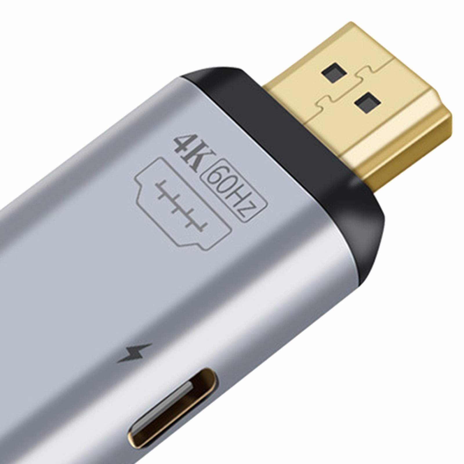 Type-C Female to Male External Connector Convert 4K 60Hz Adapter for Phone book Laptop
