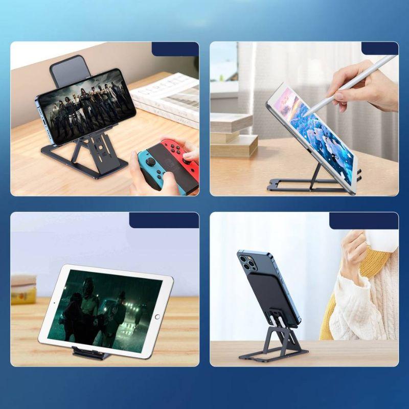 Giá đỡ điện thoại, máy tính bảng siêu mỏng có thể gấp gọn và điều chỉnh chiều cao Choetech H064