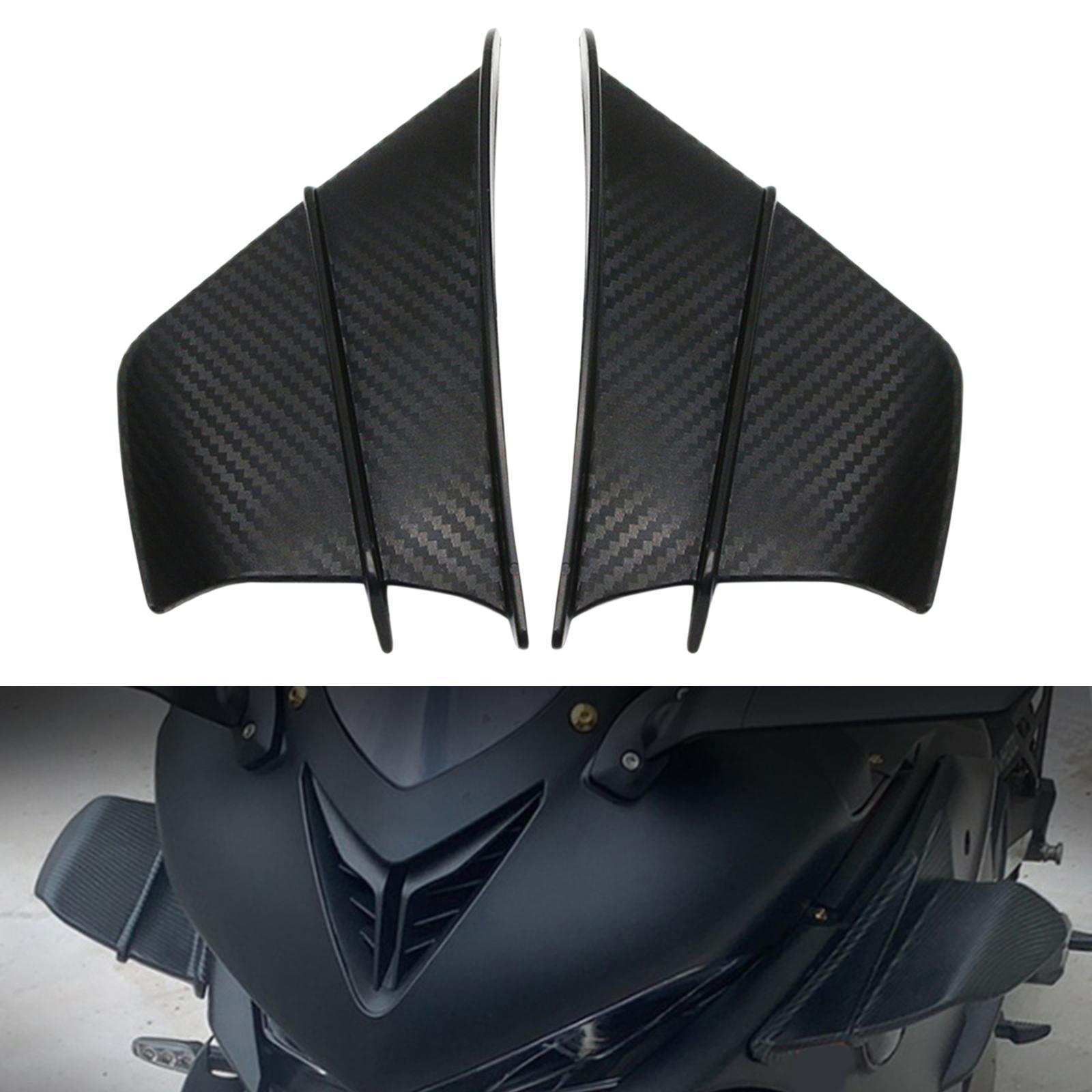 Carbon Fibre Motorcycle Fixed Winglets Aerodynamic Trims