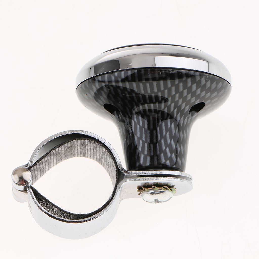 2x Steering Wheel Aid Power Handle Assister Knob for Car Truck Carbon