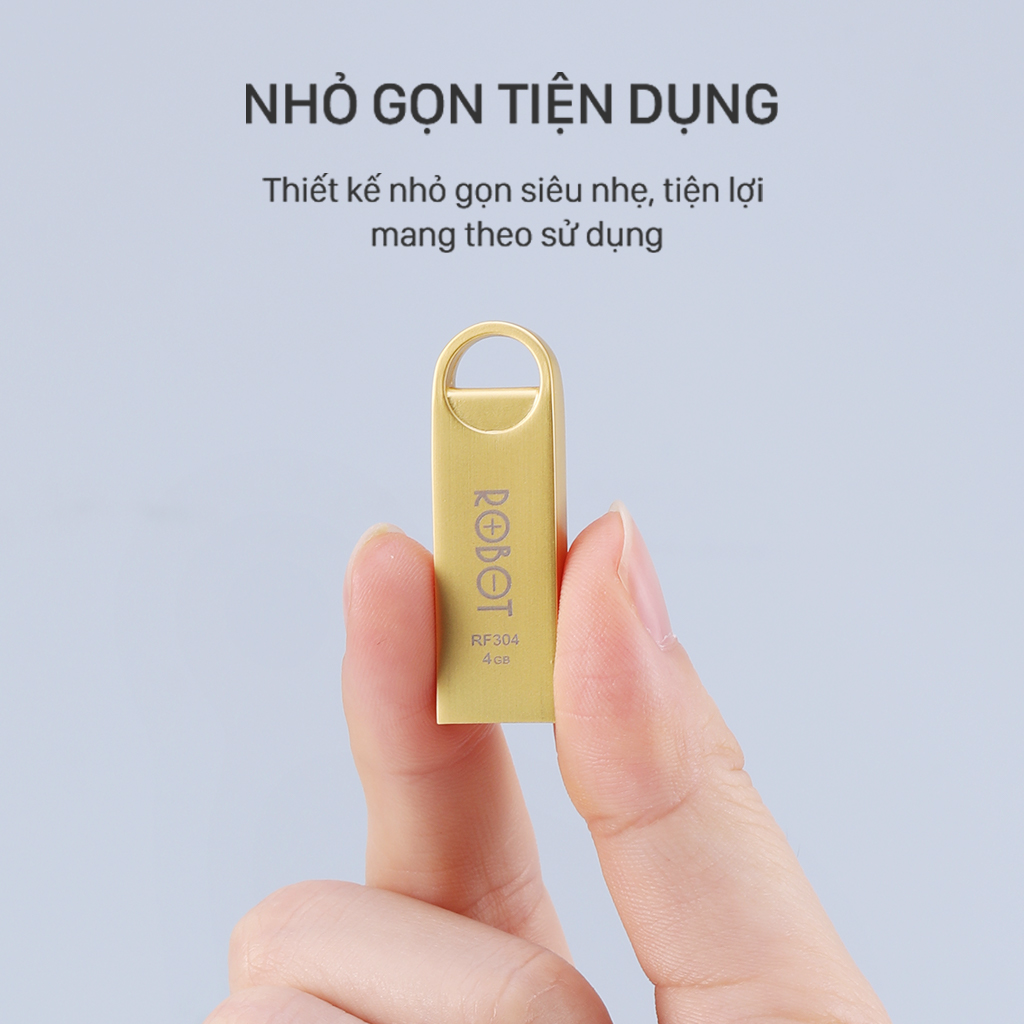 USB Thiết Bị Lưu Trữ  Vỏ Kim Loại Sang Trọng- ROBOT 16GB/32GB - Hàng Chính Hãng