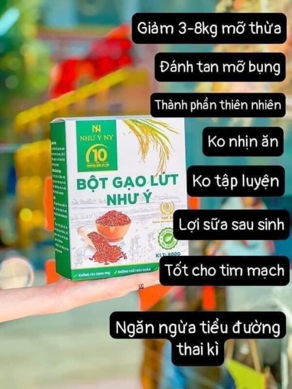 Bột Gạo Lứt Như Ý Ny Mẫu Mới 800g - Bột Ăn Kiêng Hỗ Trợ Giảm Cân
