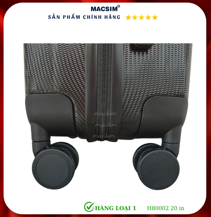 Vali cao cấp Macsim Hanke MSH80002 - Size 20inch, 24inch, 29inch-Hàng loại 1