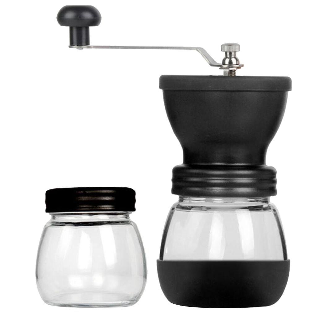 Portable Manual Coffee Grinder with Ceramic Burr Bean Mill Tool Hand Grinder