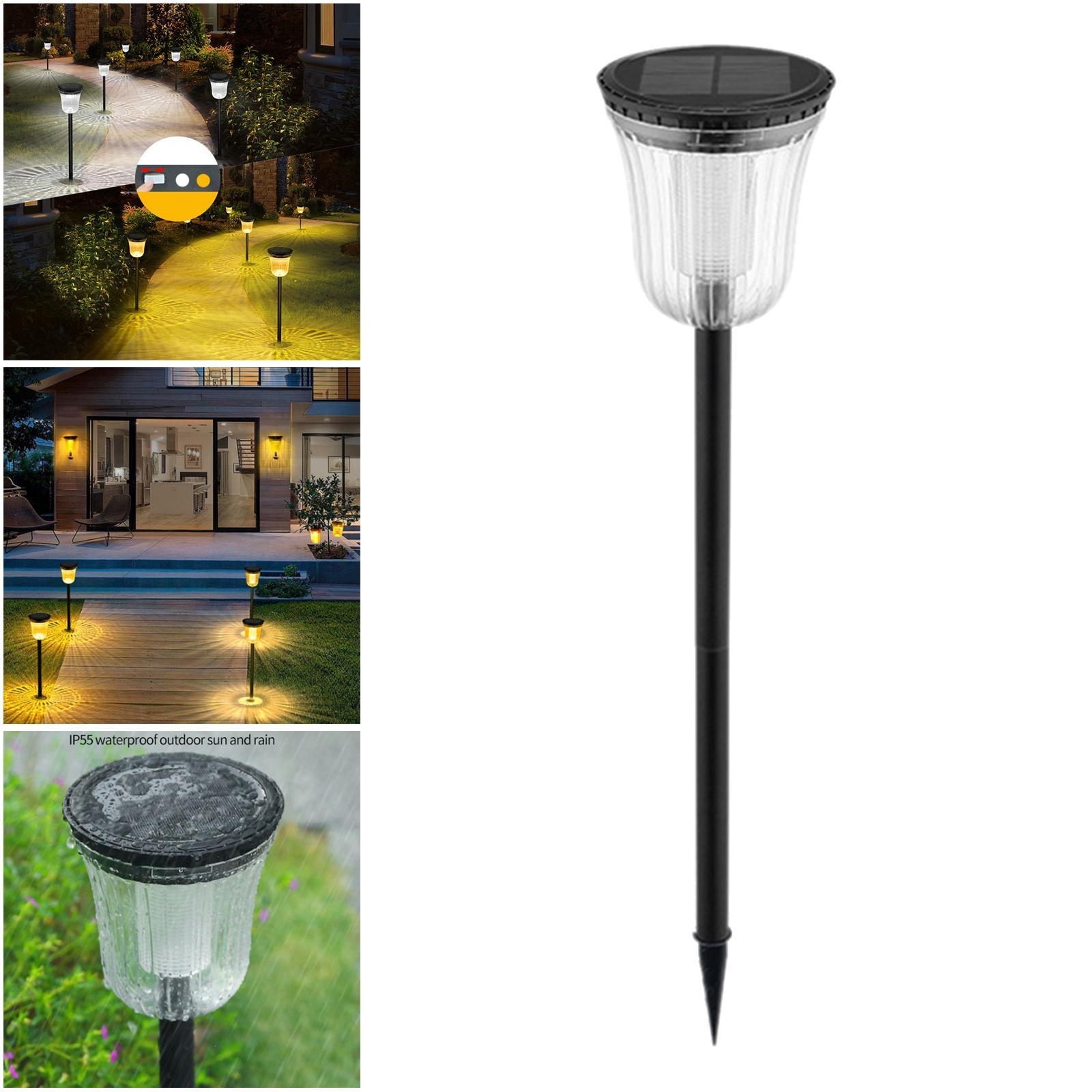 1pc Solar Landscaping Spotlight Waterproof Wall Lights Yard Path Patio