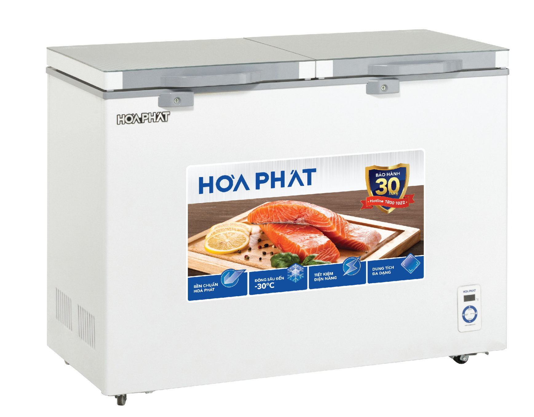 Tủ đông Hòa Phát HPF AD6352.T1 1 ngăn 2 cánh kính 352 L- Hàng chính hãng