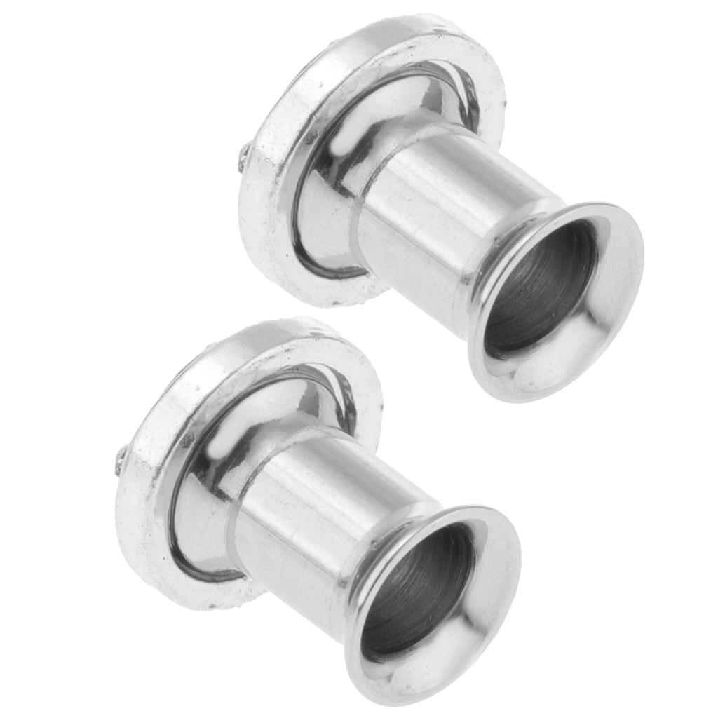 2PCS Stainless Piercing Round Ear Expanders Ear Piercing Tunnels Jewelry