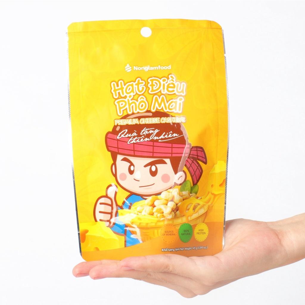 Hạt điều phô mai 45g Nông Lâm Food nguyên hạt không vỡ thơm mùi hạt điều kết hợp cùng phô mai