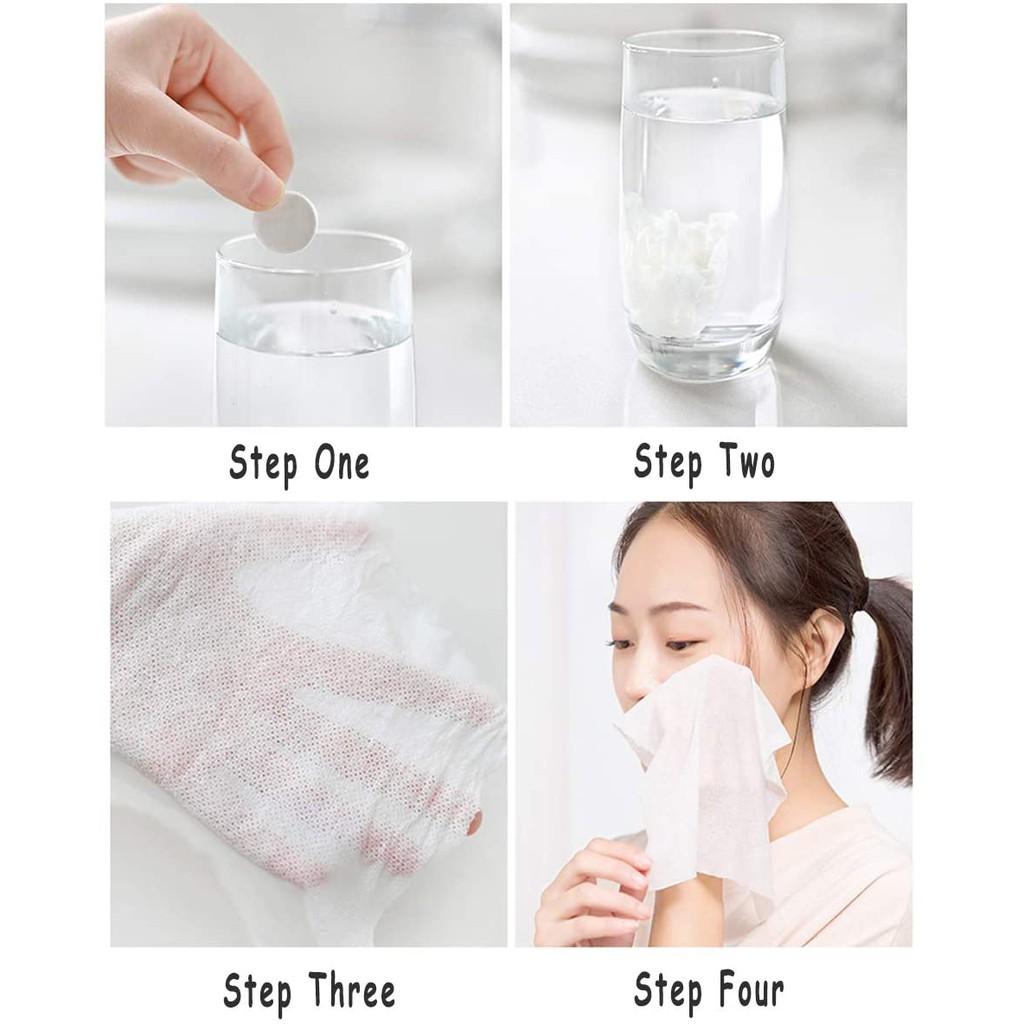 Khăn nén du lịch cotton đa năng set 12, 50, 56, 100 viên