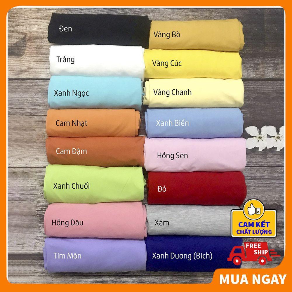 Áo thun trơn nam nữ Basic vải thun mềm mịn cao cấp BIBINO Áo phông nam nữ tay ngắn cổ tròn nhiều màu