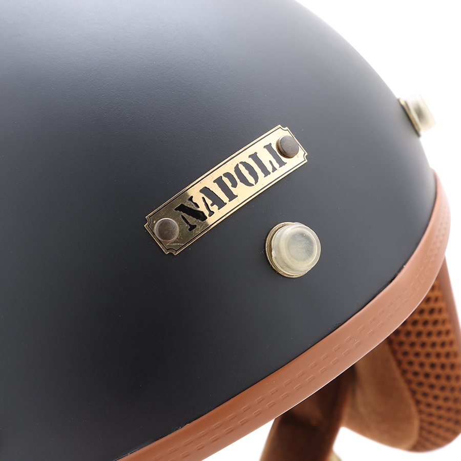 Combo Mũ Bảo Hiểm 3/4 Đầu Napoli SH Kèm Kính UV400 - Nón Bảo Hiểm Phượt Napoli Mẫu Mới 2020