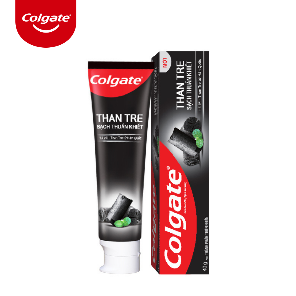 Kem đánh răng Colgate thiên nhiên từ than tre Hàn Quốc 40g