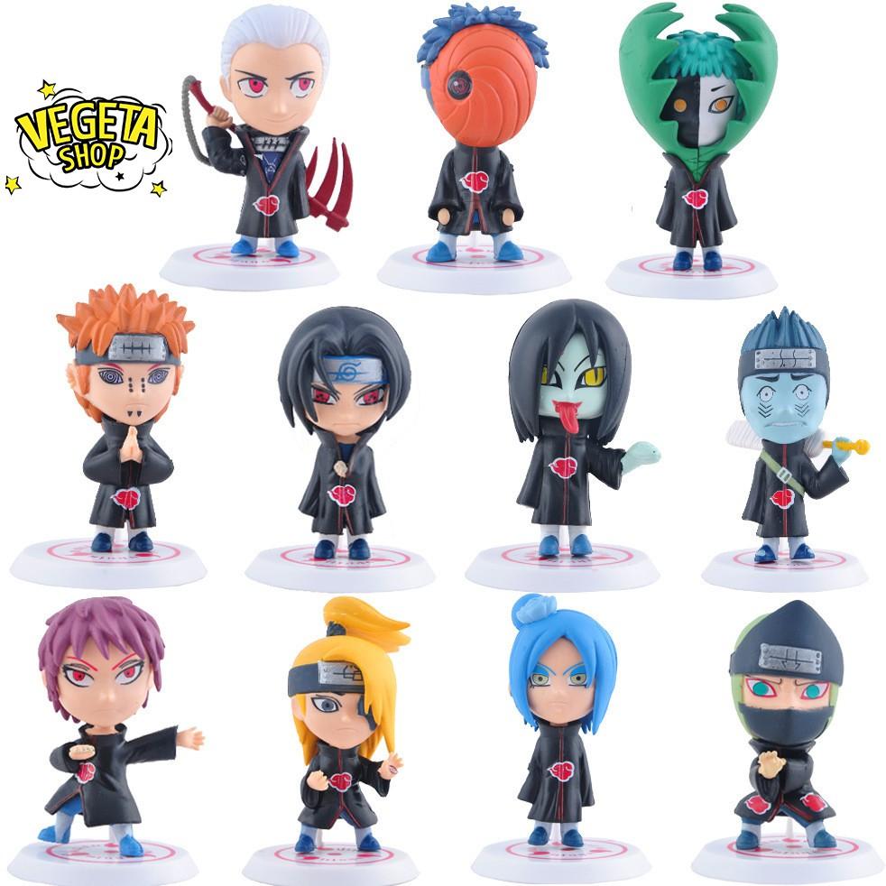 Mô hình Naruto - Trọn bộ team Akatsuki Pain Nagato Konan Kisame Itachi Kakuzu Deidara Hidan Orochimaru Sasori Zetsu Tobi