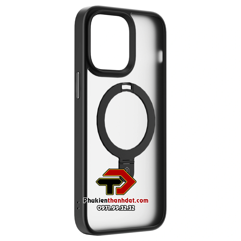 Ốp lưng dành cho iPhone 14 Pro Max hỗ trợ sạc không dây, có chân chống dựng điện thoại chính hãng WIWU Protective Case -Hàng chính hãng