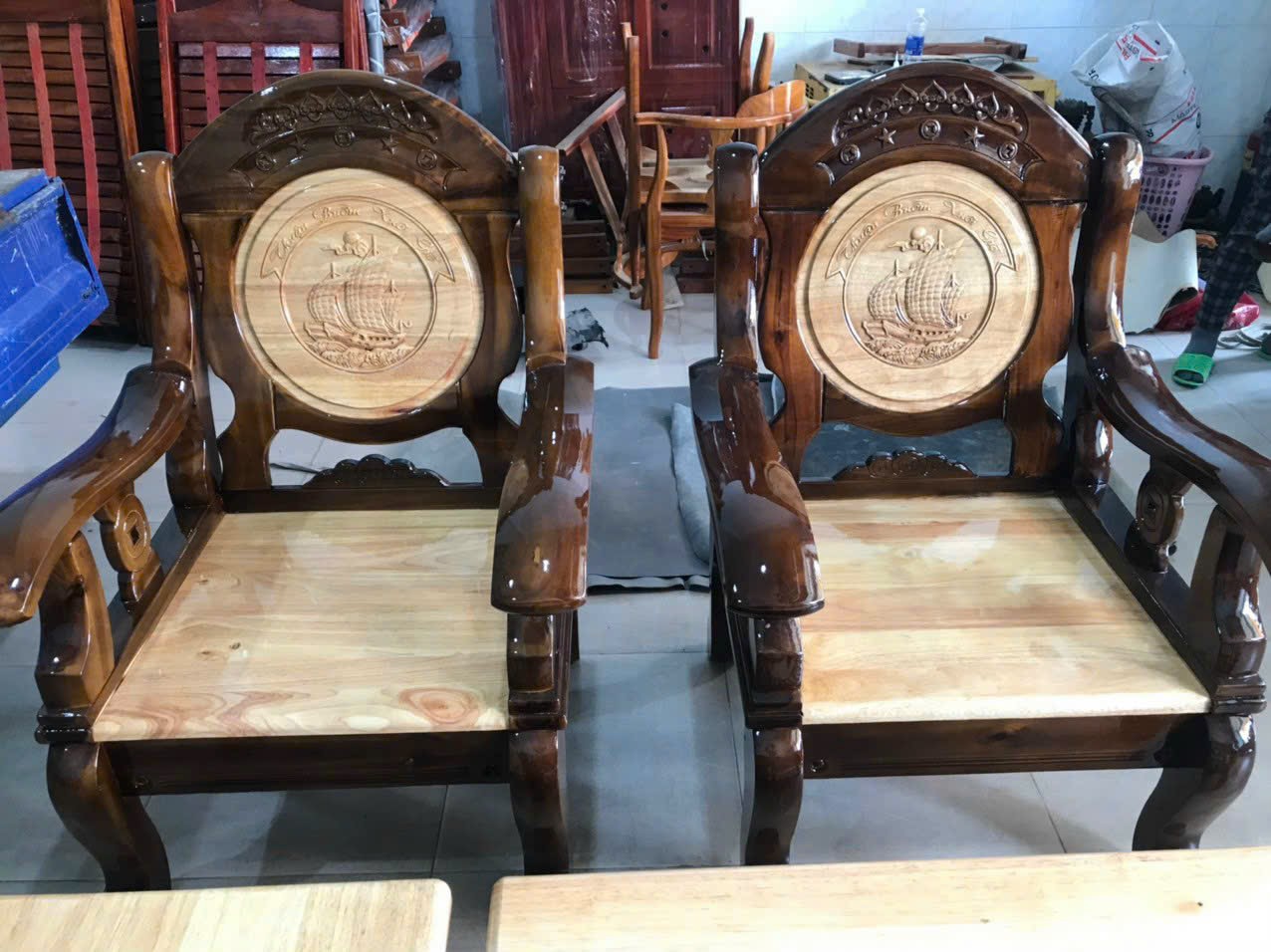 BỘ SALON PHÒNG KHÁCH THUẬN BUỒM XUÔI GIÓ 5 MÓN