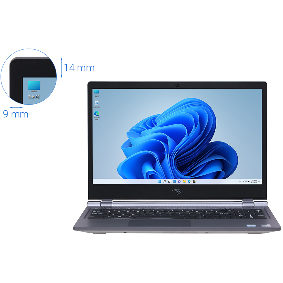 Laptop ITEL Spirit 1 15.6 inch  Core i3 8109U/ Win 11 Home - Hàng Chính Hãng