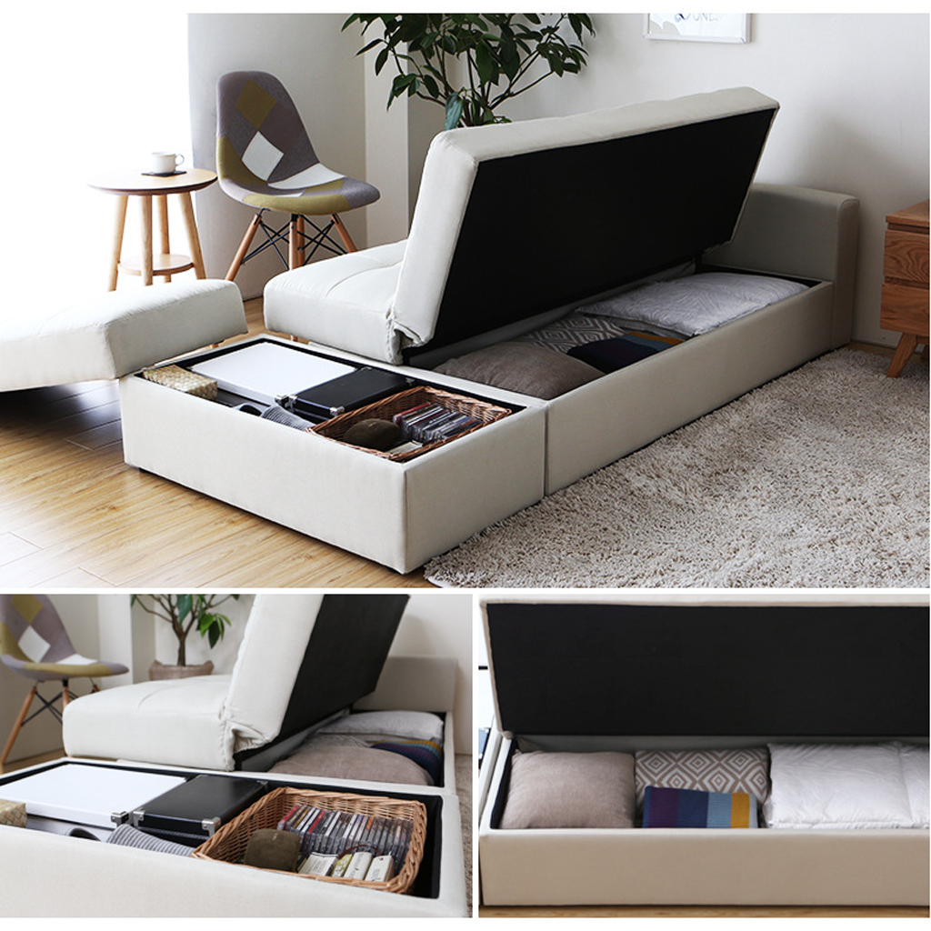 Ghế Sofa Giường (Sofa Bed) Bật Kiểu Mới Hiện Đại Kích Thước 190cm x 110cm x 85cm Với Khung Gỗ Sồi Chắc Chắn HGB-10