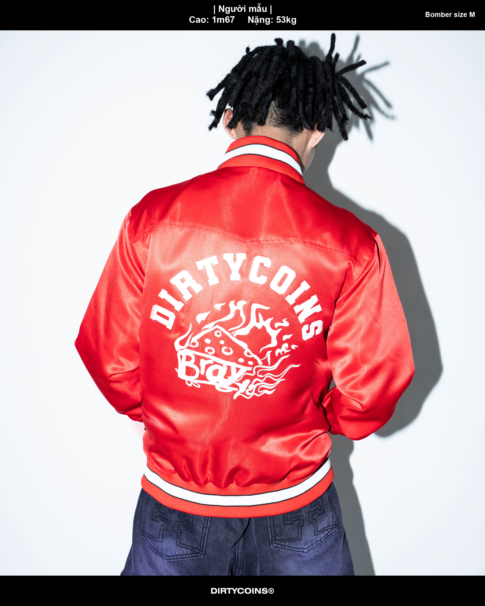 Áo Khoác Nylon Varsity Jacket - Red