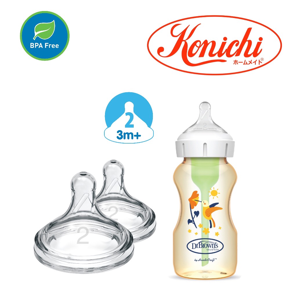 Bình sữa chất liệu PPSU, cổ rộng, 270ml - Dr.Brown's Options Plus