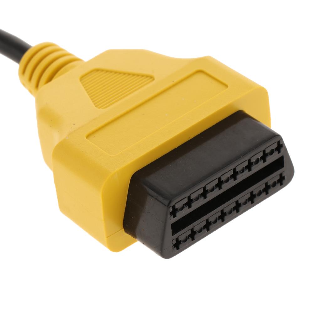 Ecu Scan 3PCS Portable ECU Scan 16Pin  Adaptors Cable Set Fit for Fiat