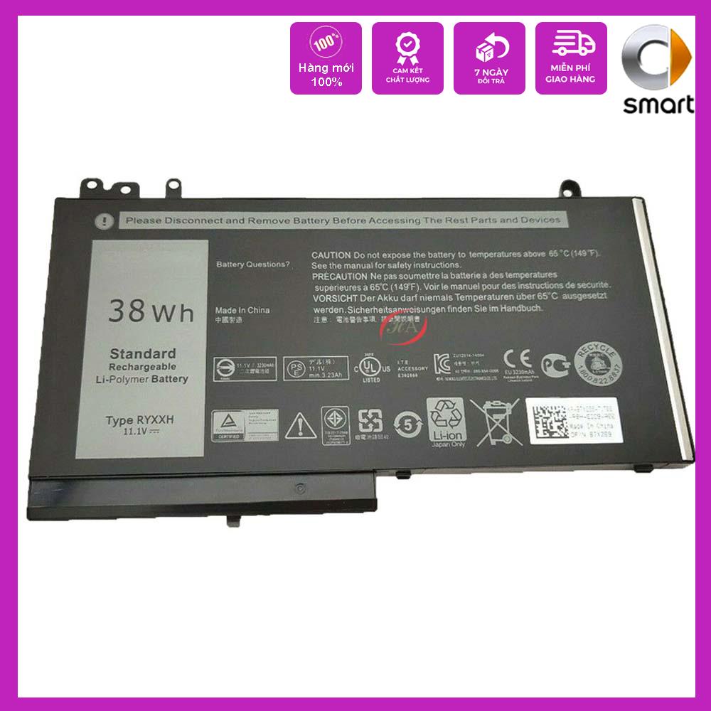 Pin cho Laptop DELL E5550 E5450 F5WW5 Latitude E5470 E5570 0WYJC2 8V5GX E3550 E5250 E5470 E5270 RYXXH - 38W - Pin Zin - Hàng Chính Hãng