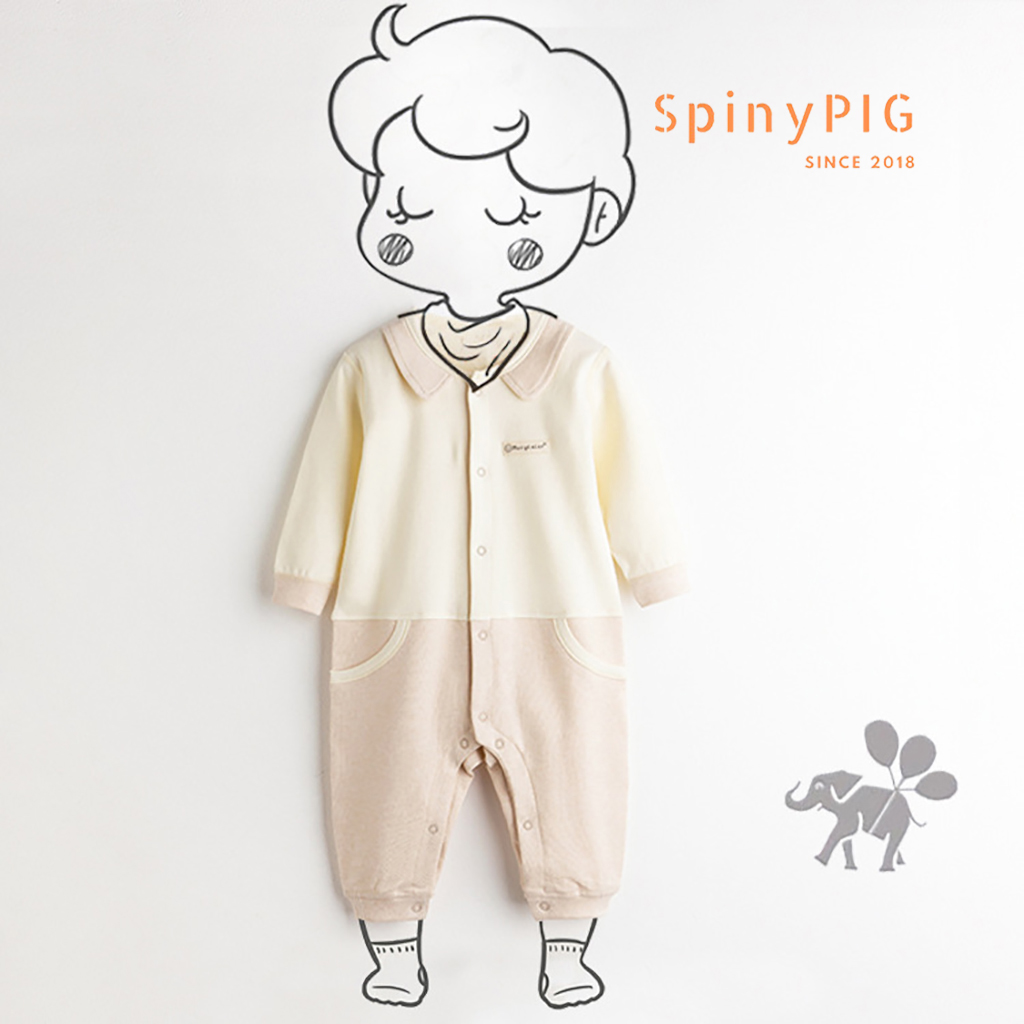 Bộ body dài tay sơ sinh 0-2 tuổi 100% cotton tự nhiên không chất tẩy nhuộm an toàn cho bé