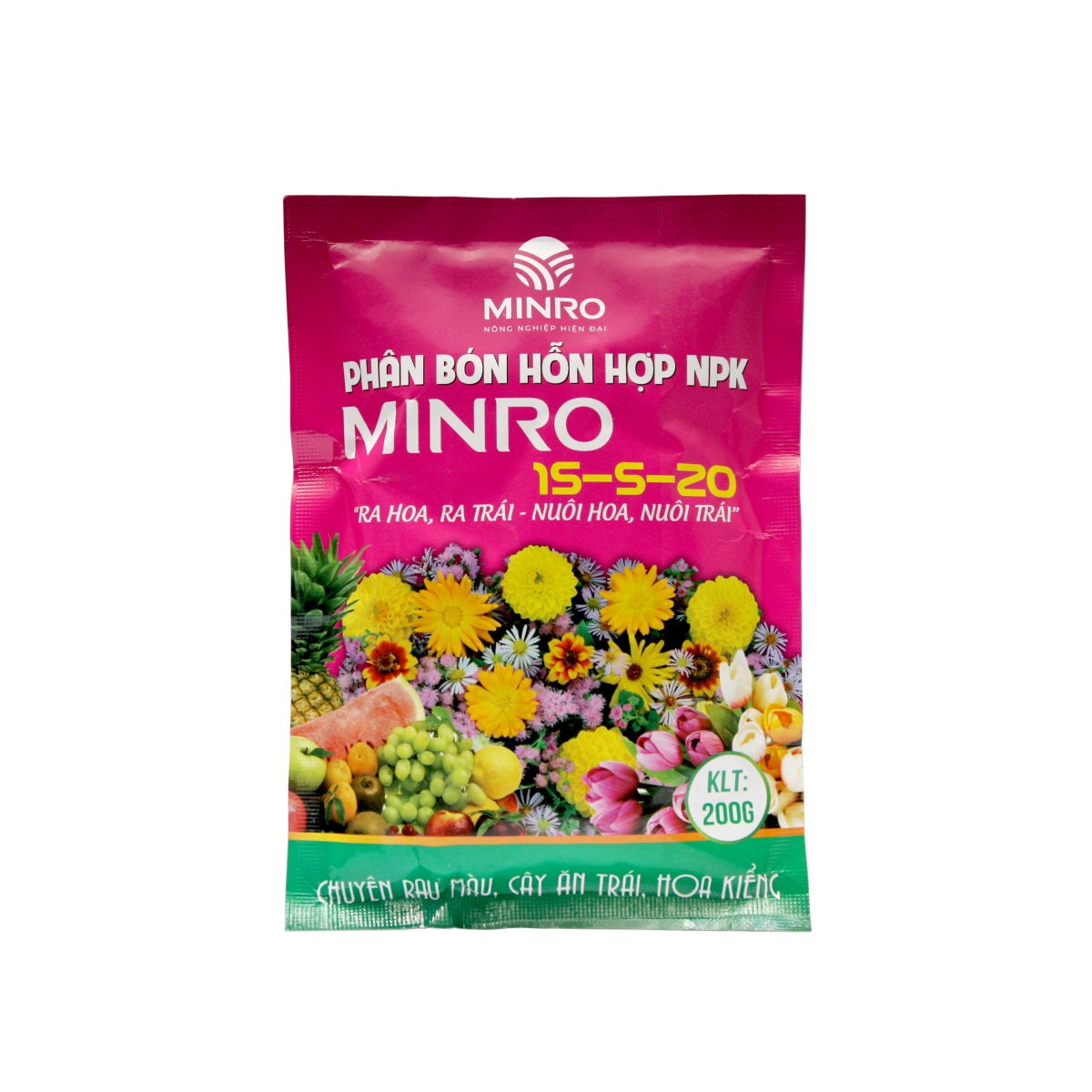 Phân bón hỗn hợp NPK Minro 15-5-20 (200gr – 1kg)