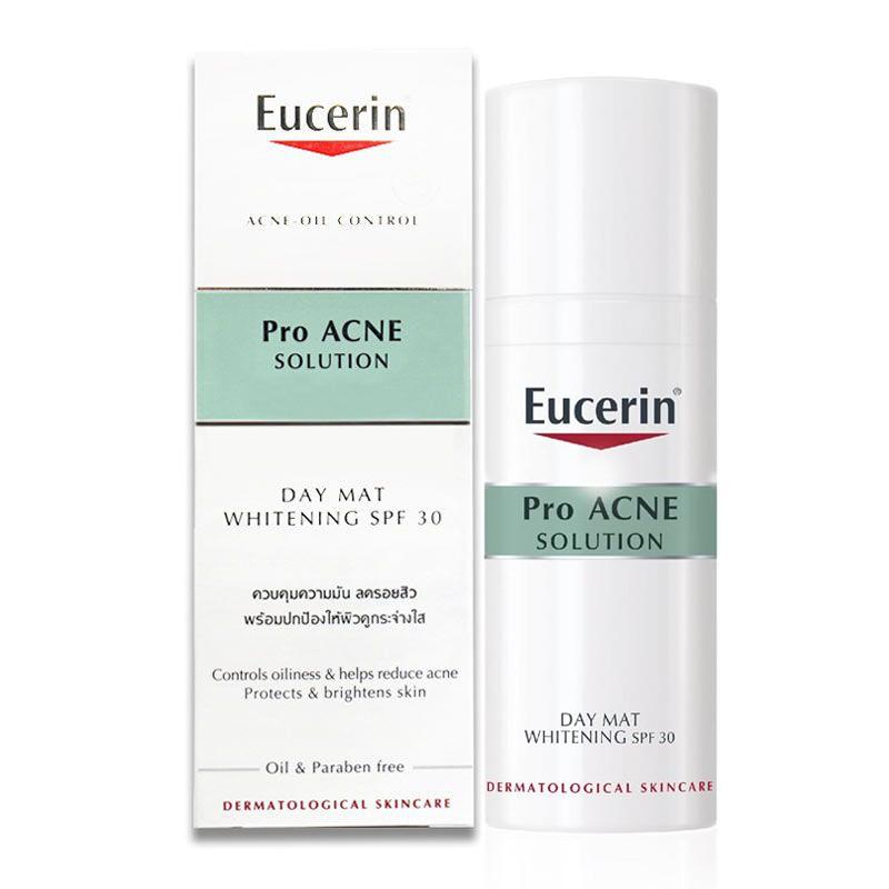 Eucerin Kem Dưỡng Trắng Da Giảm Mụn Proacne Day Mat Whitening Spf30 50ml