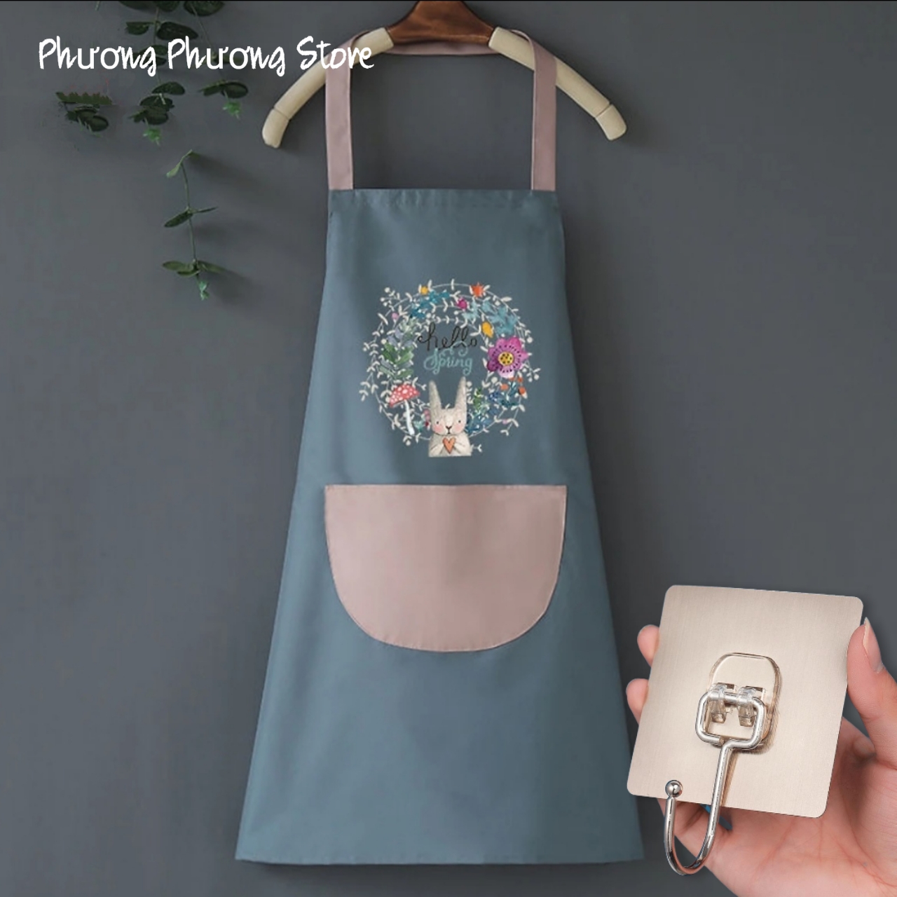 Tạp Dề Polime Không Thấm Nước, Sạch Sẽ Cute