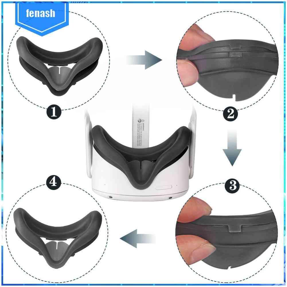 Bộ Giao Diện Mặt + Đệm Silicone Cho Kính Thực Tế Ảo Oculus Quest 2 VR