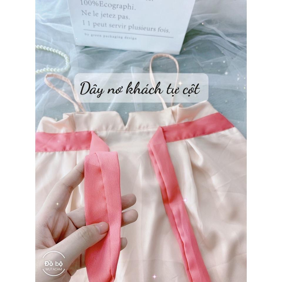 Đồ bộ đùi nữ mặc nhà, Bộ ngủ dễ thương hai dây- Phuongaliceshop
