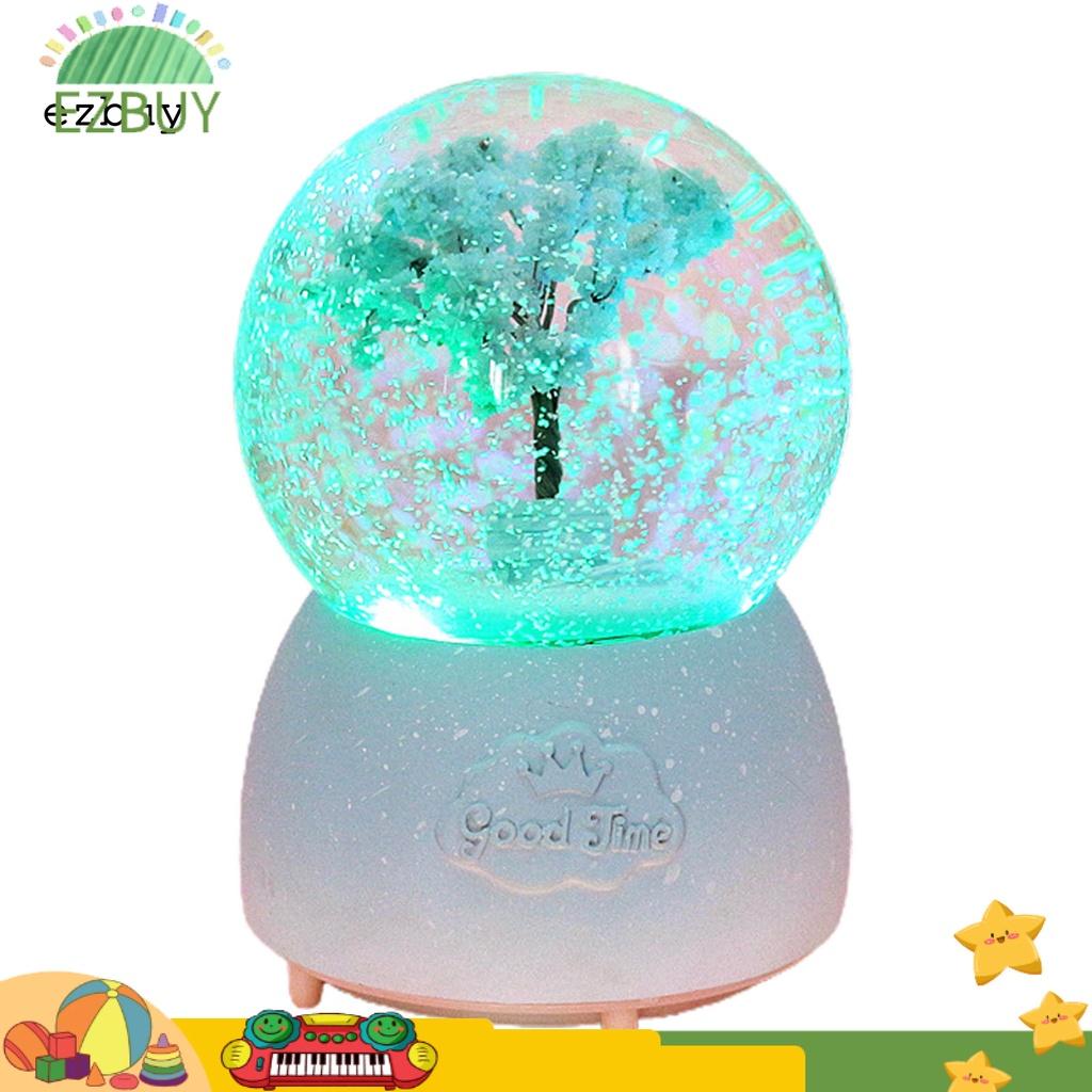Hộp nhạc pha lê dạng lỏng có đèn LED nhiều màu sắc có thể thay đổi cho nữ
