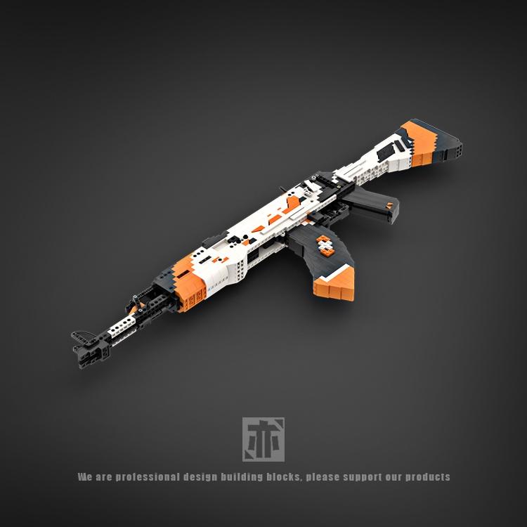 Đồ Chơi Lắp Ráp Kiểu LEGO CSGO Mô Hình AK-47 Asiimov Bắn Thun Với 1200+ Mảnh Ghép - Bản Thiết Kế Tiêu Chuẩn Của Kevin183