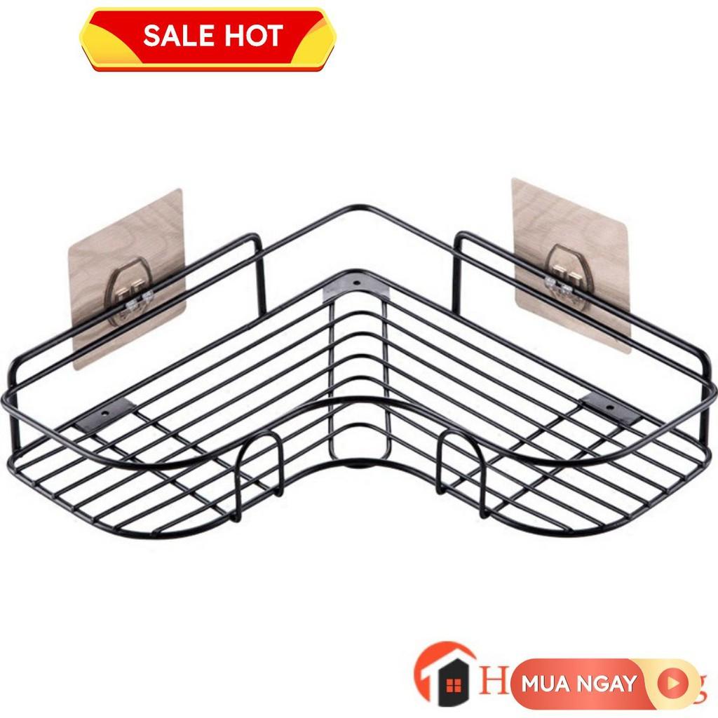 Kệ Góc Inox Màu Đen Dính Tường Chịu Lực Siêu Chắc chắn