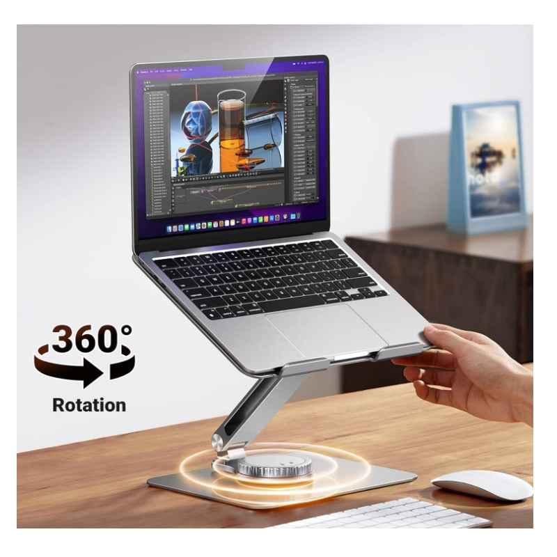 Ugreen UG90849LP592TK 17.3inch thiết kế công thái học xoay 360 độ Giá đỡ máy tính laptop để bàn max 5kg chất liệu hợp kim màu ghi tối - HÀNG CHÍNH HÃNG
