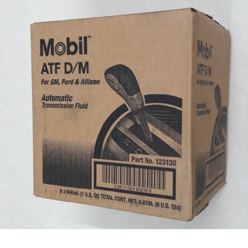 Thùng 6 chai dầu hộp số Mobil ATF D/M ( 6 chai x 946 ml) - Dầu nhớt Mobil nhập khẩu từ Mỹ