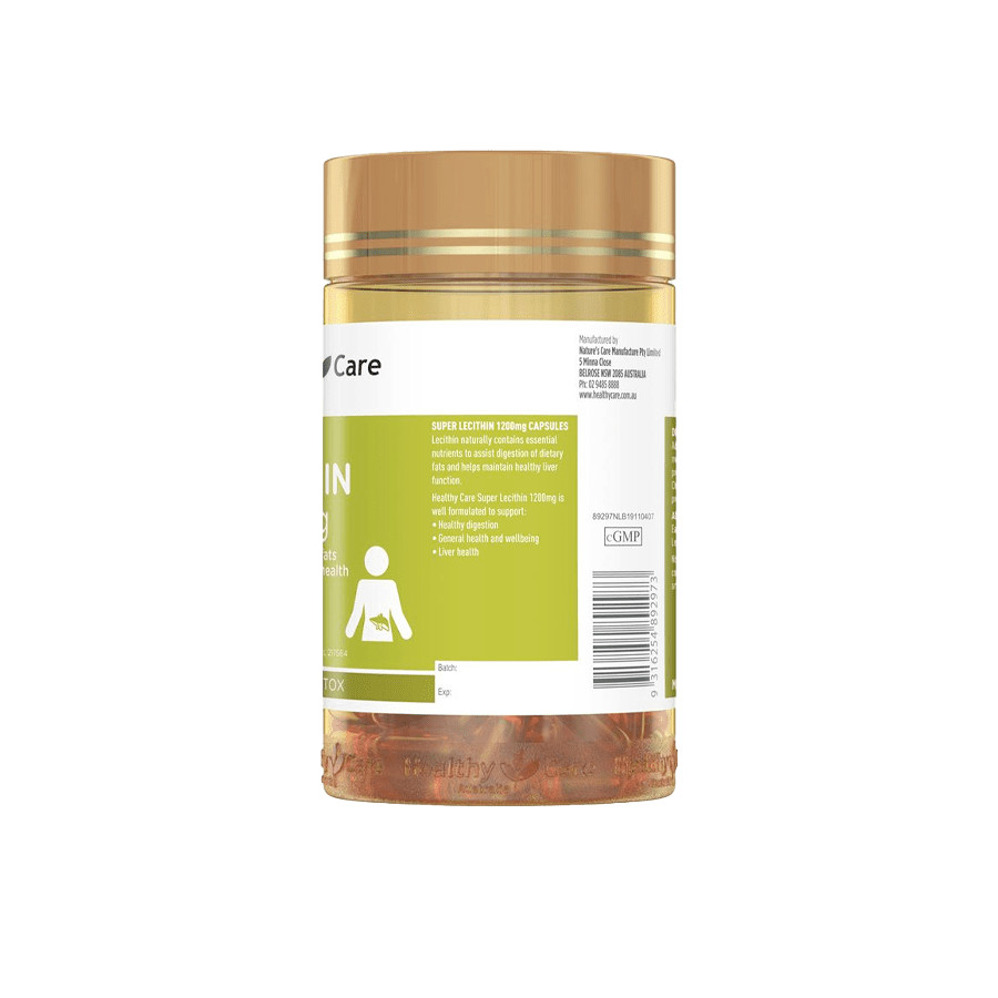 Tinh chất Mầm đậu nành Lecithin Healthy Care 100 viên