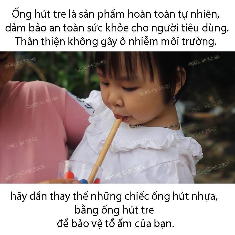 Ống hút tre-an toàn cho sức khỏe, thân thiện với môi trường