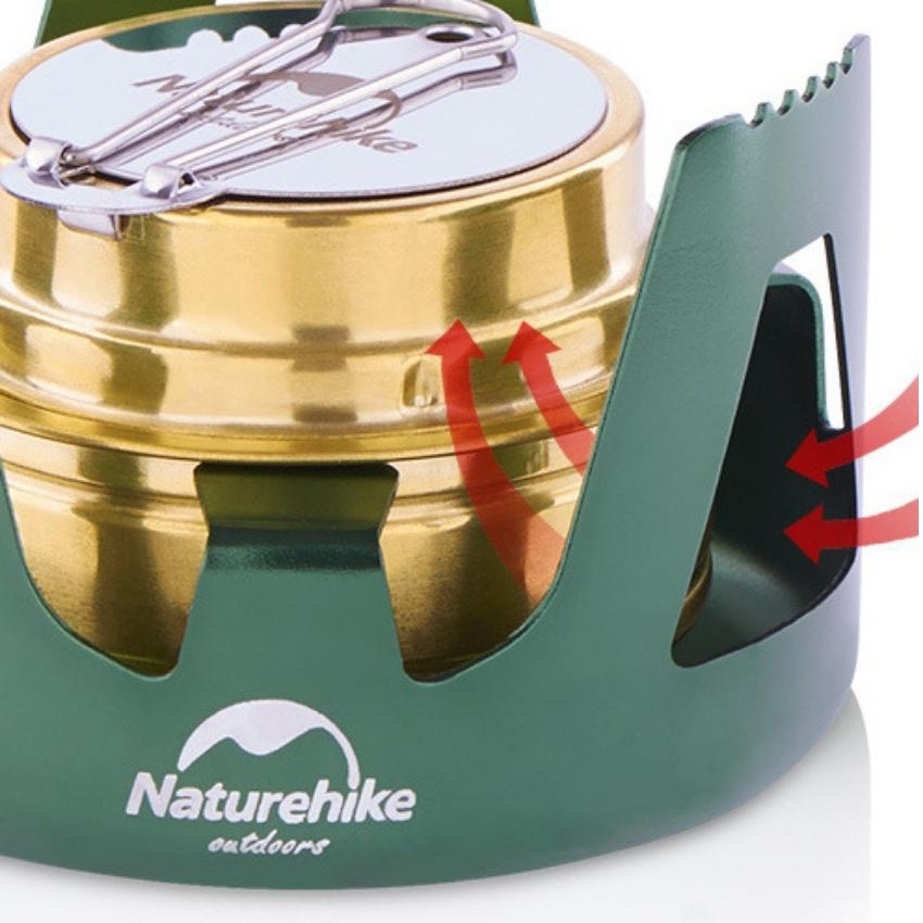 Đồ cắm trại bếp cồn Naturehike NH18L001 dụng cụ nấu nướng nhỏ gọn du lịch dã ngoại A435