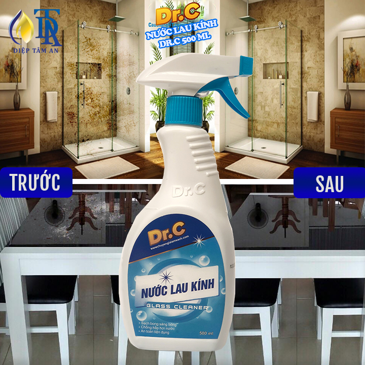 Combo Nước Lau Bếp Đa Năng,Tẩy Xoong Nồi Siêu Sạch,Tẩy Dầu Mỡ Nhà Bếp+Nước Lau Kính Siêu Sạch Dr.C