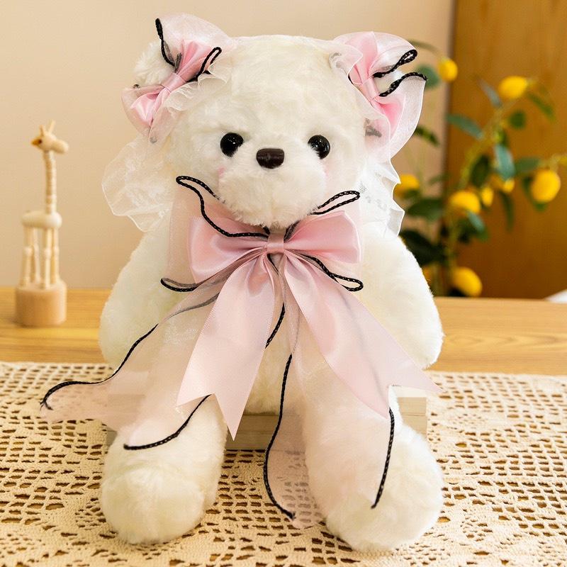 Gấu Bông Lolita ,Gấu Bông Đeo Nơ -Quà Tặng Cho Bé