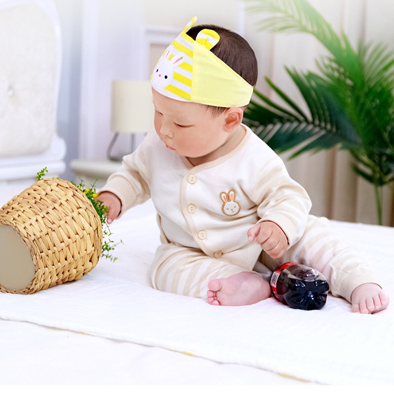 Mũ Che Thóp Cho Bé Sơ Sinh 0-6m Hình Thú Đáng Yêu - Tặng 1 khẩu trang xô cho  bé