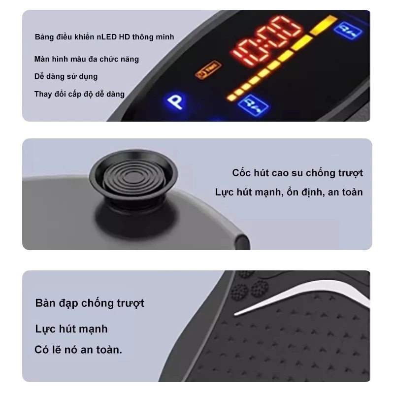 Máy Rung Lắc Toàn Thân GDV Giảm Béo Hiệu Quả, Thiết Bị Giảm Cân, Máy Giảm Mỡ Bụng Có loa bluetooth nghe nhạc, kèm điều khiển - Hàng Chính Hãng