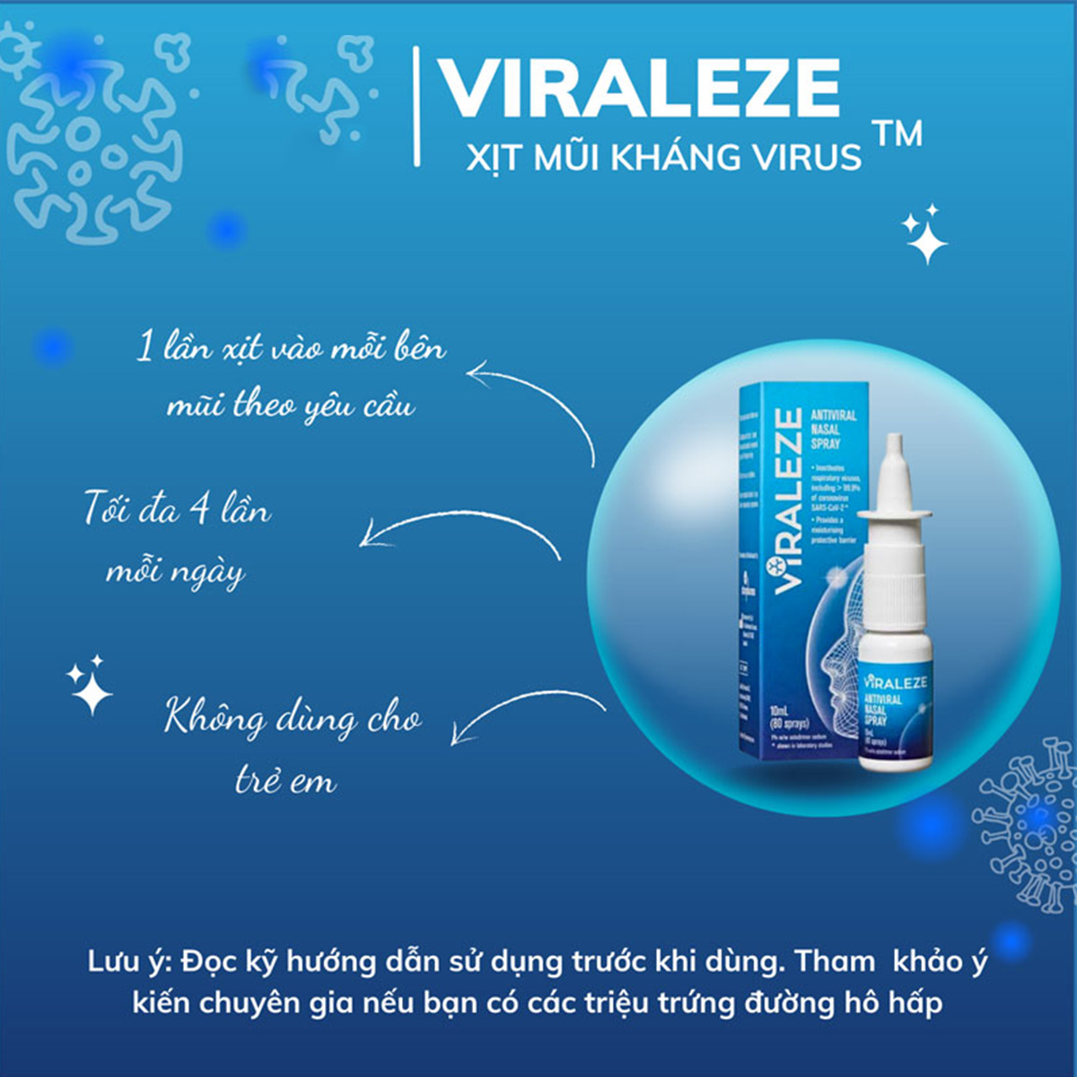 Xịt Mũi Kháng Virus Viraleze Starpharma (C/10ml)