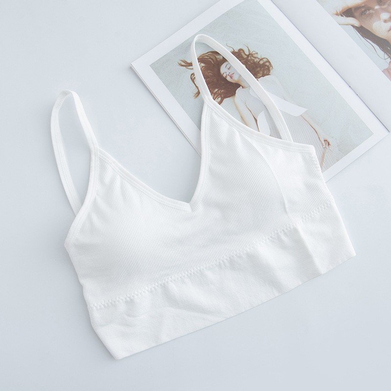 Áo bra chữ U Cotton THUN GÂN Mềm Mại, mút nâng ngực dày đẹp, Không Gọng Cao Cấp hàng xuất Nhật