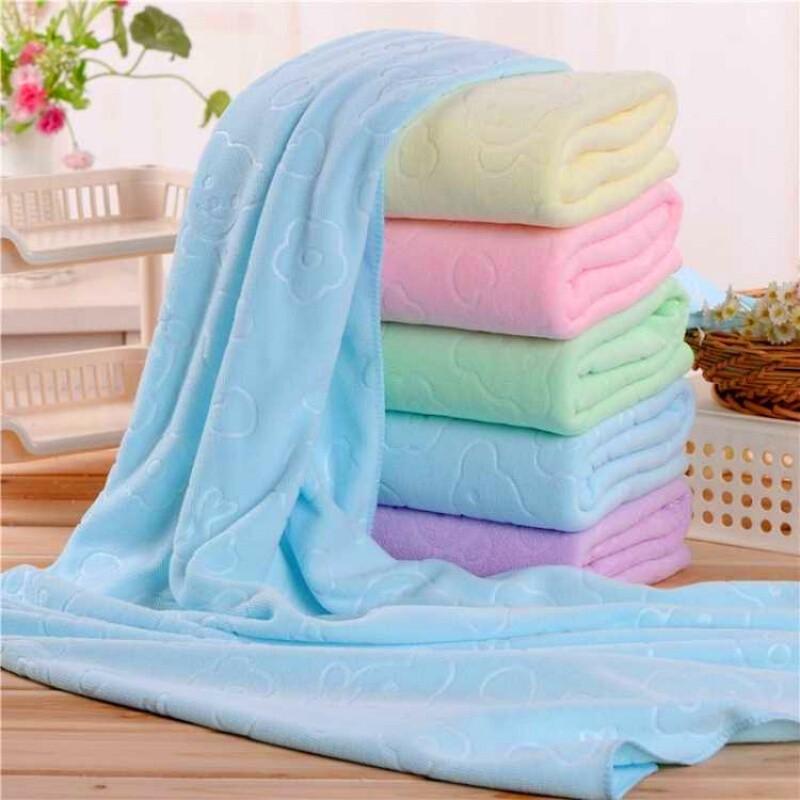 Khăn Tắm Xuất Nhật Họa Tiết In Chìm Siêu Mềm Mịn Khổ Lớn 70x140cm