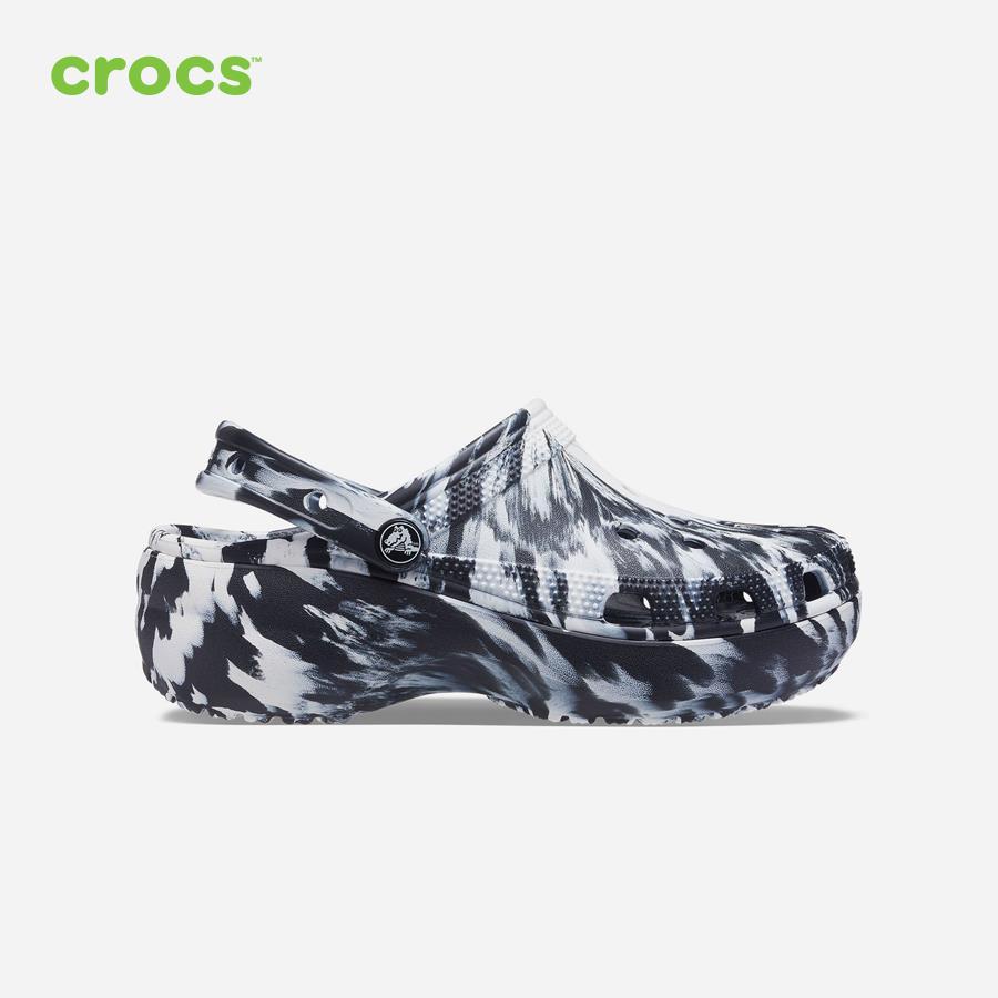 Giày nhựa nữ Crocs Platform Marbled Classic - 207176-066